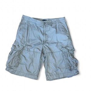 Vintage Polo Jeans Company Men's Gray Cargo Shorts SZ 36